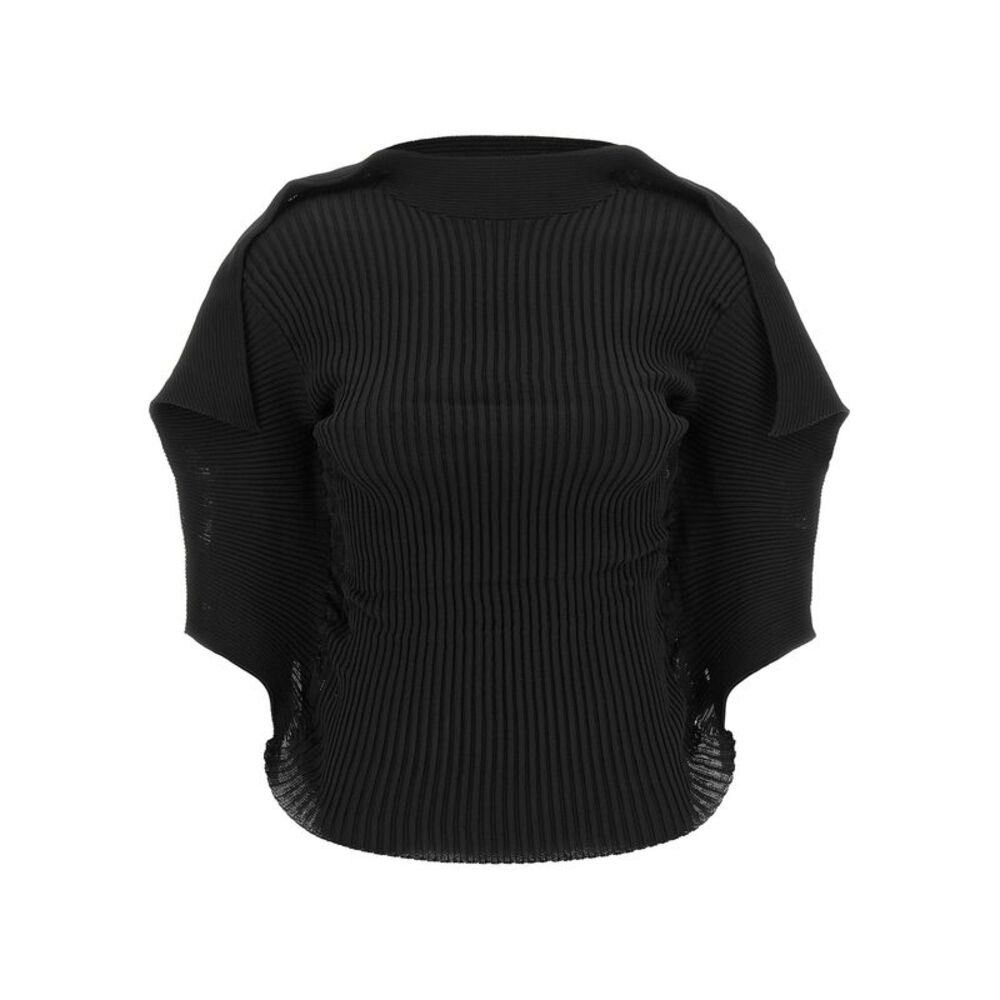 Issey Miyake Black Polyester Women's Blouse